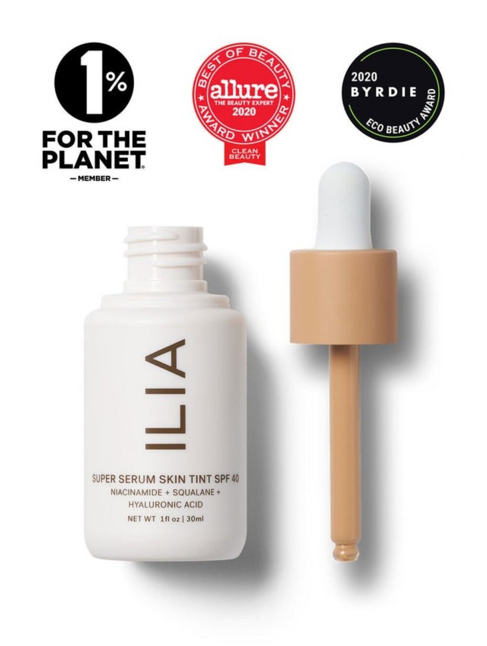 Super Serum Skin Tint Mineral SPF 40 Diaz ST7 Hydrating Dewy Light/Med Coverage